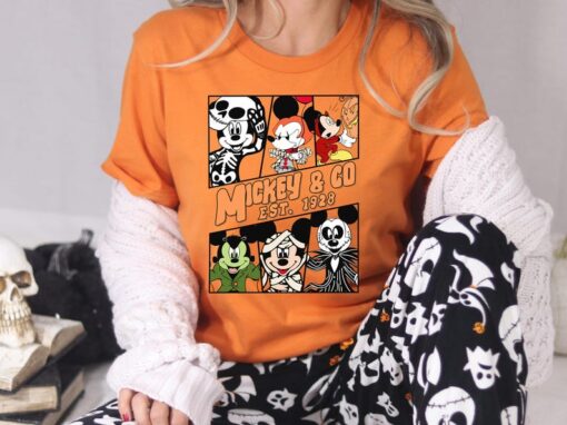 Vintage Mickey & Co Est. 1928 Halloween Shirt