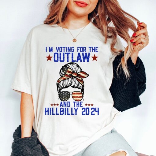 I'm Voting For the Outlaw and the Hillbilly 2024 T-Shirt