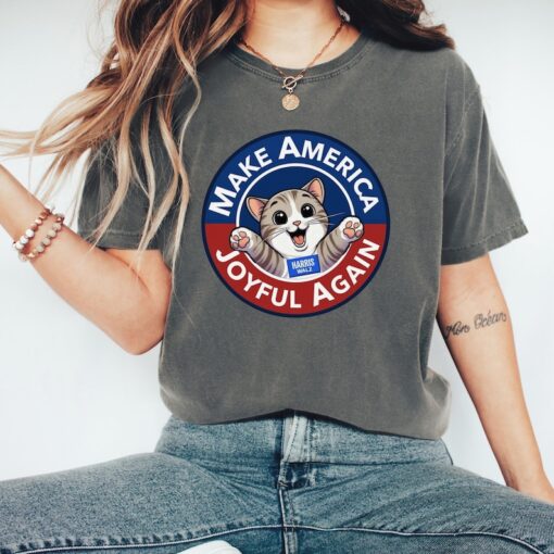 Make America Joyful Again T-Shirt, Harris Walz Tshirt