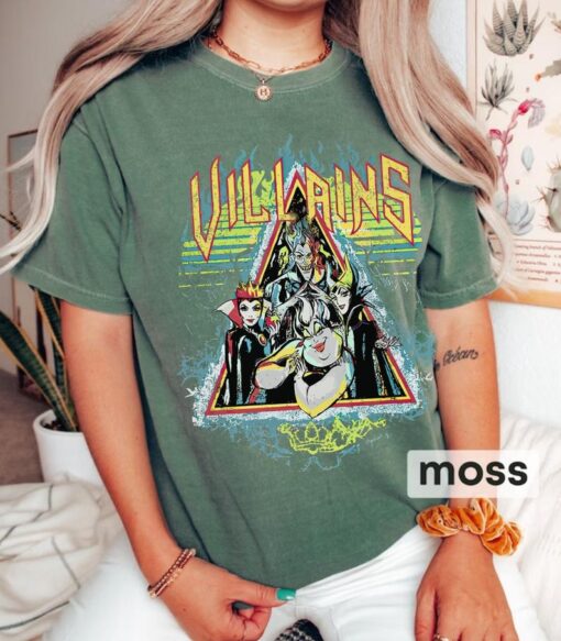 Retro 90s Disney Villains Comfort Colors Shirt, Bad Witches Club Shirt