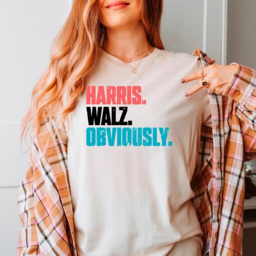 Kamala Harris Walz Obviously Shirt Democrat Shirt Harris Walz 2024