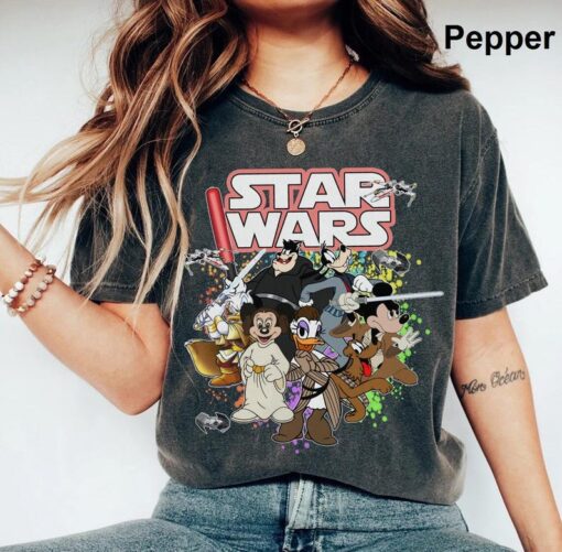 Star Wars Mickey Shirt, Disney Star Wars Comfort Colors Shirt