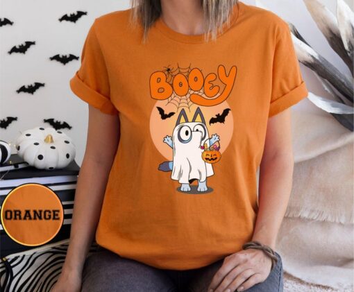 Booey Halloween Shirt, Cute Bluey Ghost T-Shirt