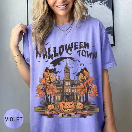 Comfort Colors Halloweentown University Shirt, Vintage Halloween Shirt