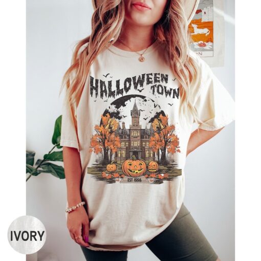 Comfort Colors Halloweentown University Shirt, Vintage Halloween Shirt