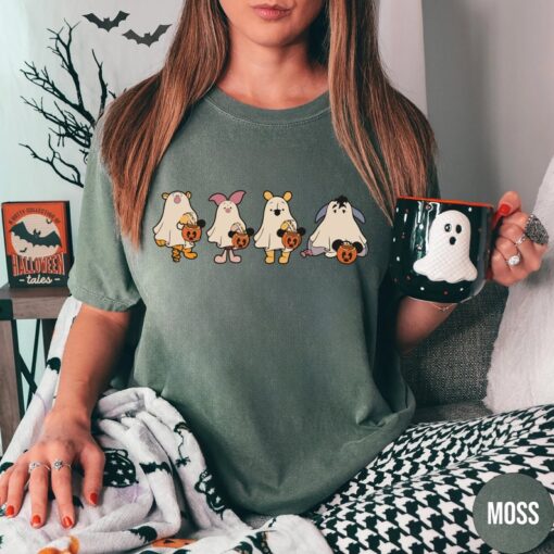 Comfort Colors® Retro Pooh and Friends Ghost Halloween Comfort Colors