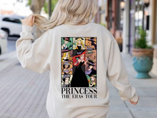 Halloween Princess Eras Tour Shirt,Disney Princess Halloween Shirt