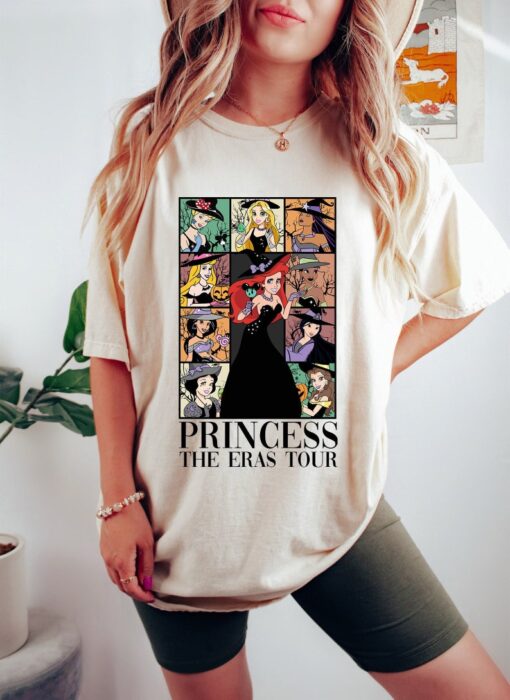 Halloween Princess Eras Tour Shirt,Disney Princess Halloween Shirt