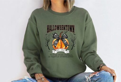 Halloweentown Sweatshirt, Retro Halloween Pumpkin Sweatshirt