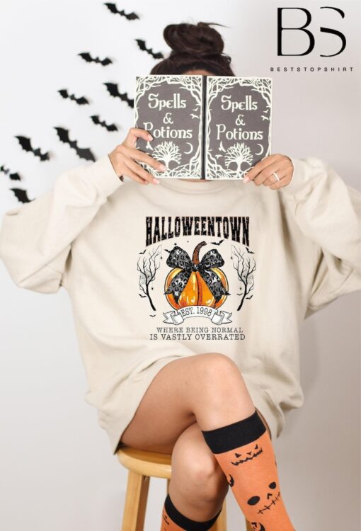 Halloweentown Sweatshirt, Retro Halloween Pumpkin Sweatshirt