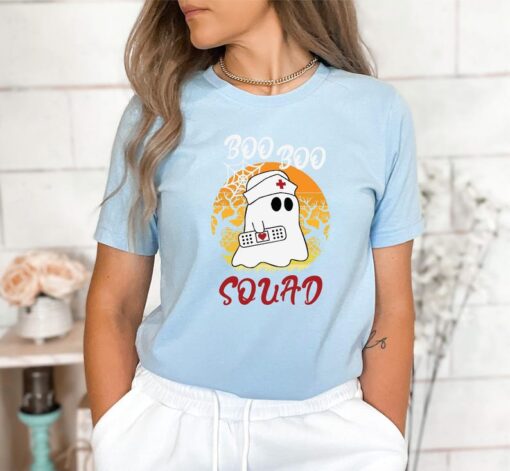 Halloween Boo Boo Squad Shirt, Halloween Ghost Nurse Shirt