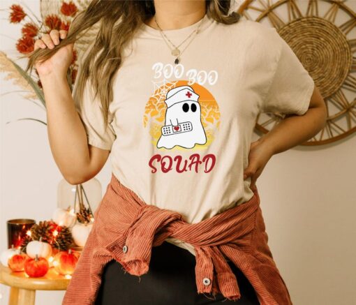 Halloween Boo Boo Squad Shirt, Halloween Ghost Nurse Shirt