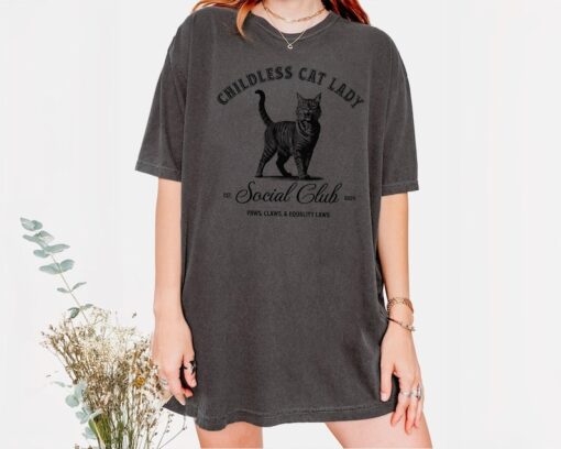 Childless Cat Lady Shirt Funny Political Shirt Halloween Social Club