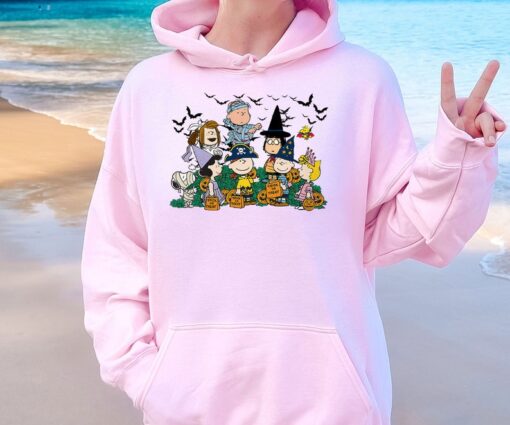 Cute Halloween Cartoon Characters Trick or Treat Sweatshirt