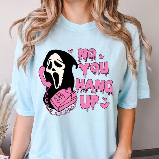 Comfort Colors® No You Hang Up Shirt, Pink Halloween 90s T-shirt