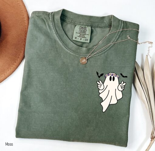 Comfort Colors® Hippie Ghost Shirt, Cute Ghost TShirt