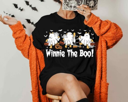 Winnie The Boo Halloween T-Shirt, Halloween Pooh Ghost Shirt