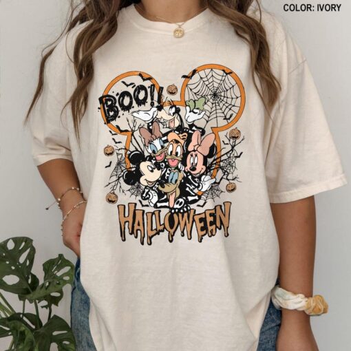 Disney Halloween All Characters Shirts, Mickey And Friend Tshirt