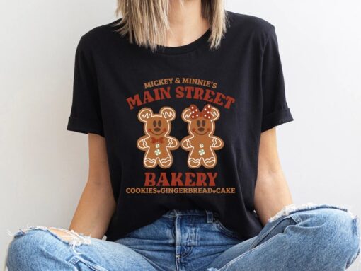 Main Street Bakery Gingerbread Cookies Cakes T-Shirt