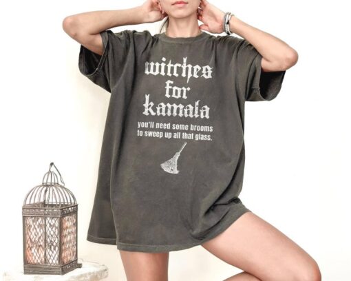 Witches for Kamala Shirt Halloween Witch Shirt Kamala Harris Shirt