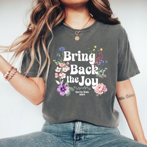 Bring Back the Joy T-Shirt, Harris Walz Tshirt, Kamala Tim 2024 Shirt