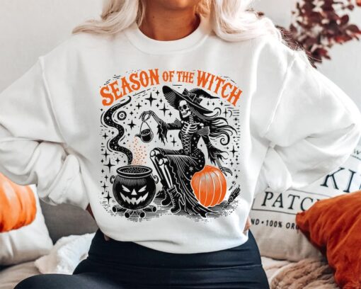 Season of the Witch Shirt, Funny Vintage Halloween Tshirt